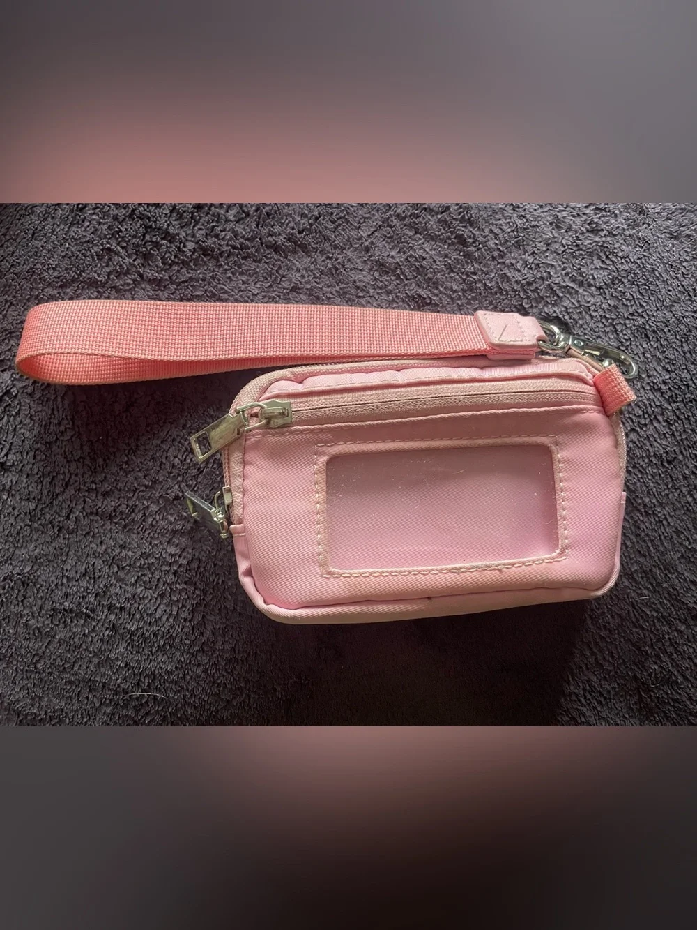 Pink mini wallet